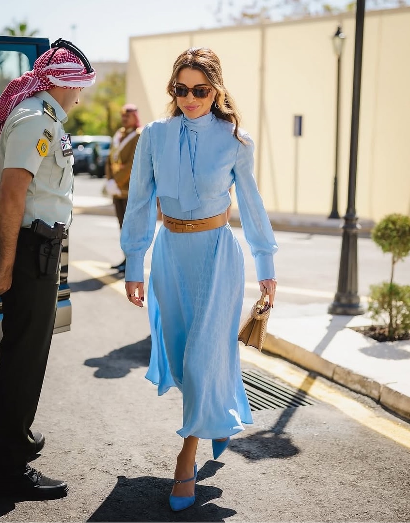 الملكة رانيا في افتتاح الدورة البرلمانية الأردنية 2025 (انستغرام)