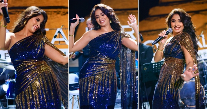 #شرطة_الموضة: روبي تستبدل الفساتين القصيرة بفستان لامع بكتف واحد في حفلها بالأهرامات … سعره 30 ألف جنيه | ألبوم روبي