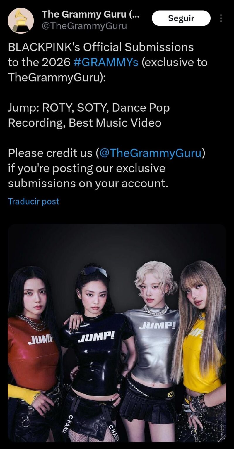 251004 التقديمات Blackpink's Grammys 2026!