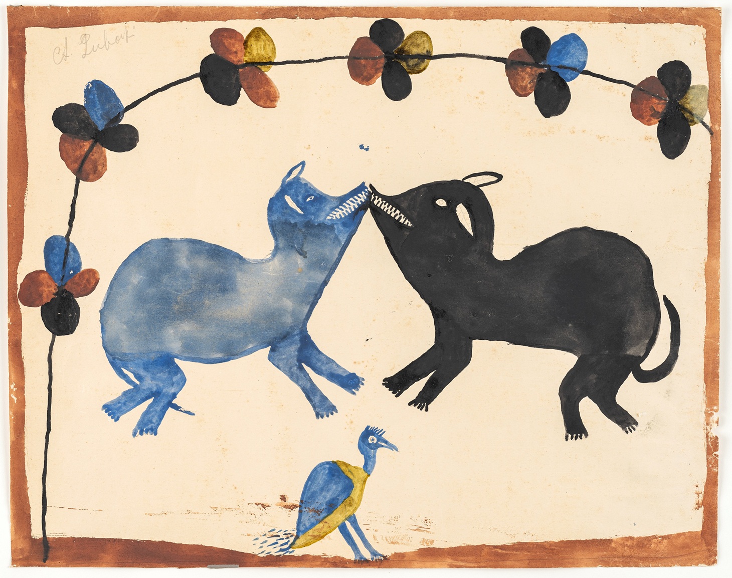 لوحة مائية للفنان الرائد ألبر لوباكي، عام 1929.