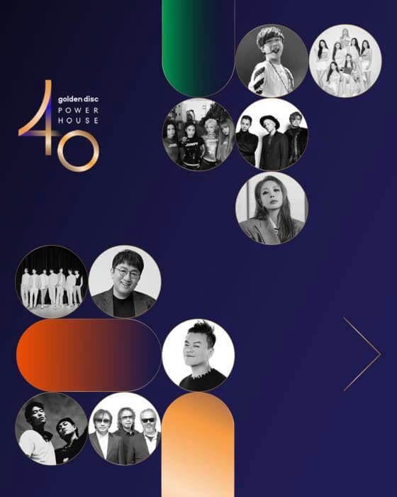 جوائز Golden Disc تكشف عن الجولة الثانية من تكريم "Powerhouse 40"، والتي تضم JY Park، BTS، BLACKPINK والمزيد
