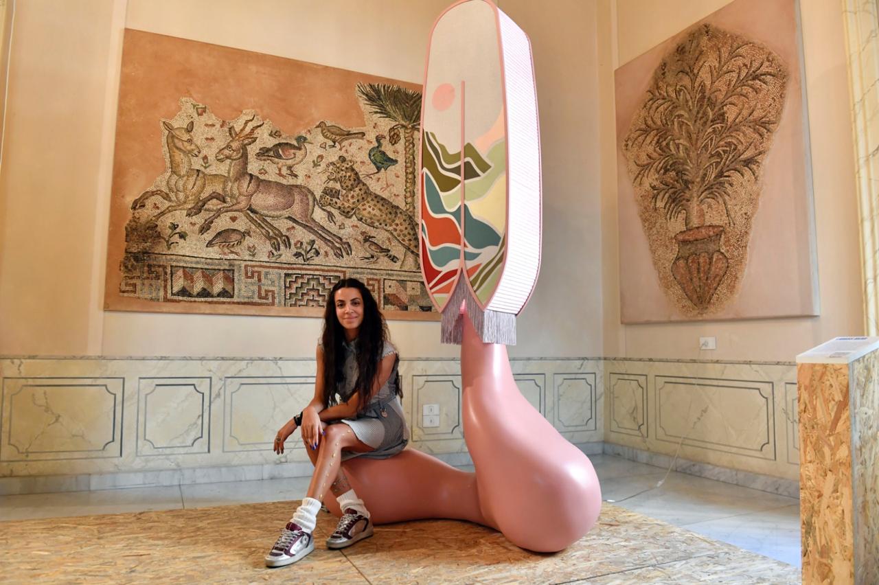 عمل لميس عكر The Light Keeper في فيلا عودة (تصوير: حسام شبارو).