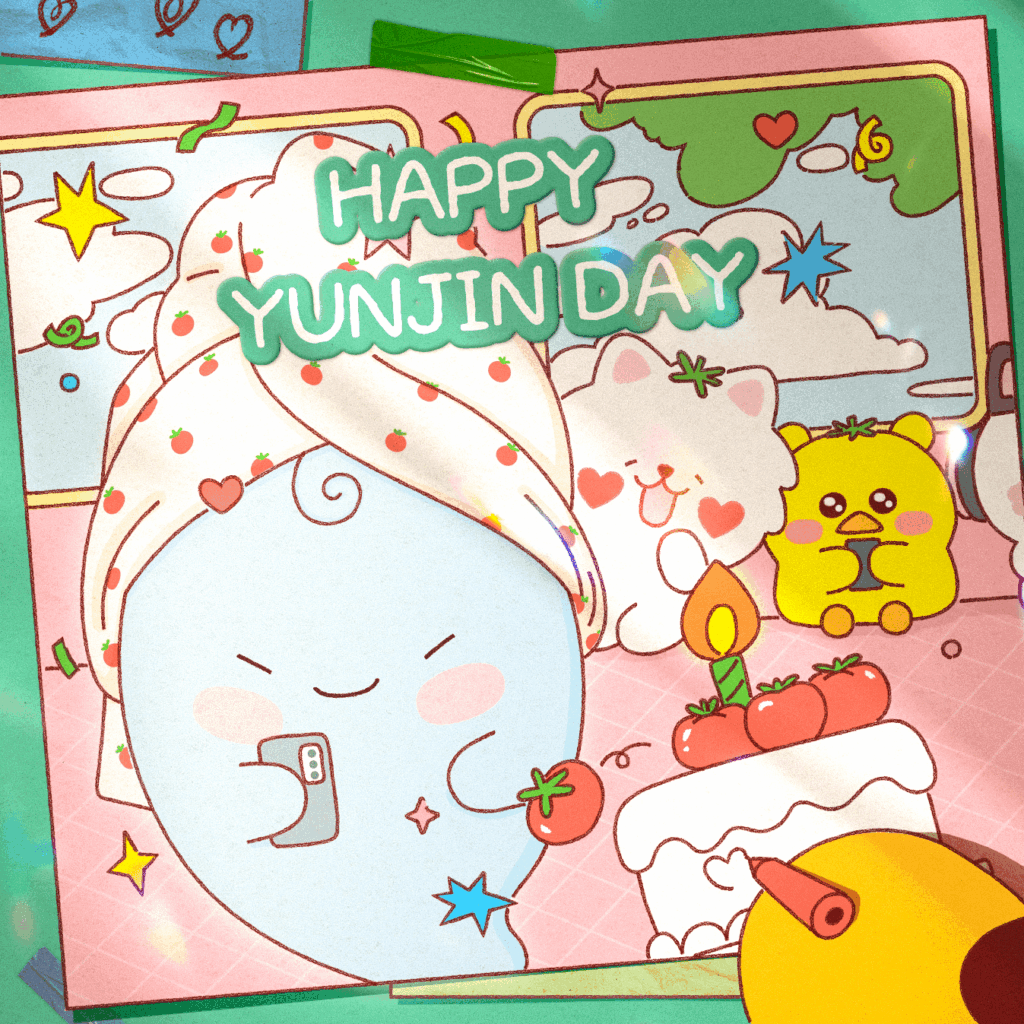 251008 Le Sserafim Weverse Update (2) - Happy B🍅day Huhyunjin