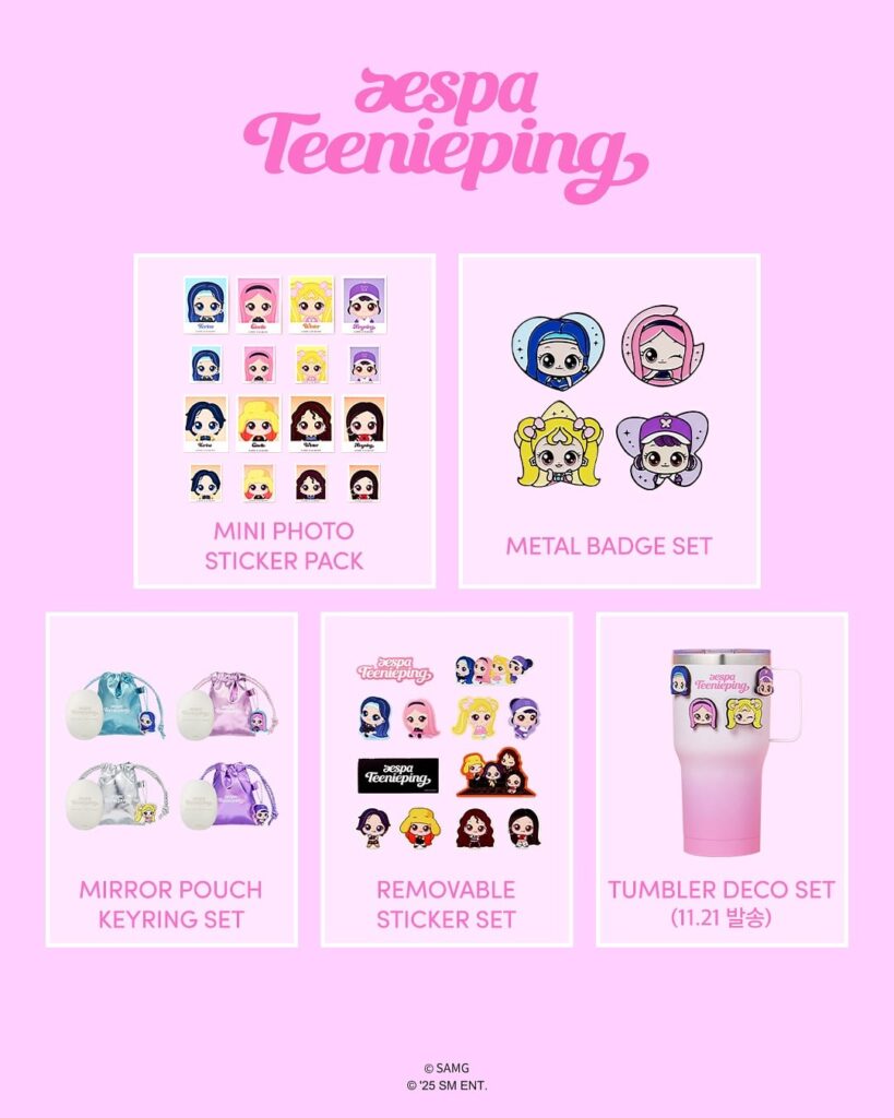 251031 aespa x Teenieping - التعاون MD (القائمة + المبيعات المفتوحة)