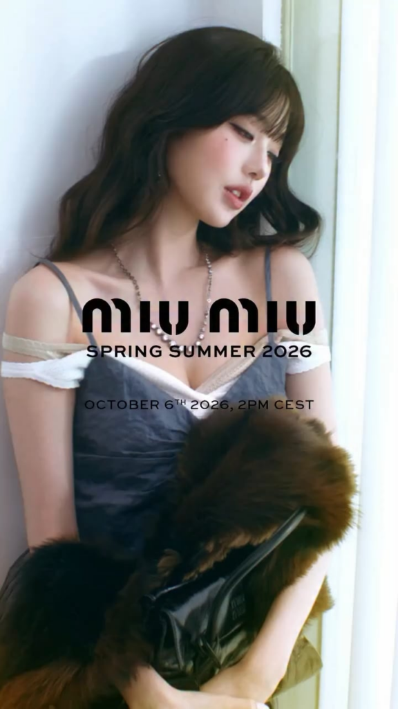 251006 MIU MIU Instagram Reel Update with Wonyoung