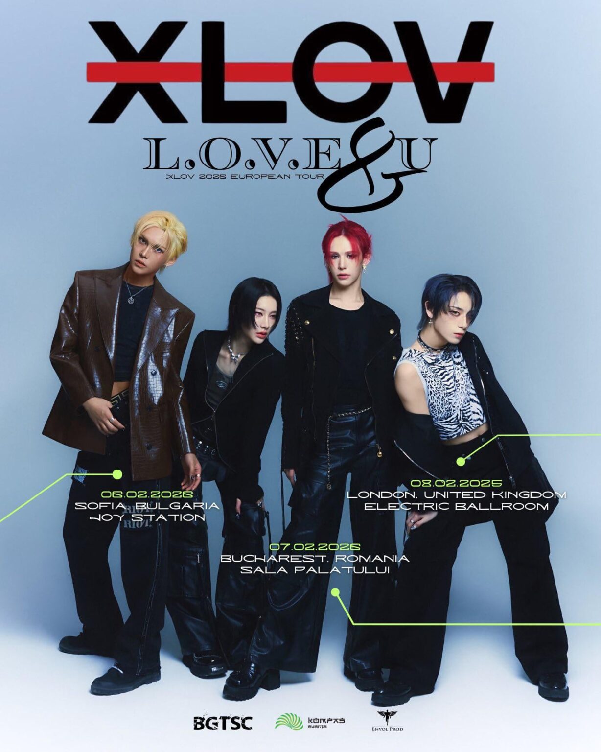 XLOV - 2026 TOURE TOUR: Love & U (Tour Visual Poster)