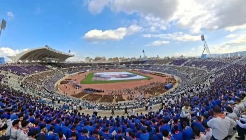 حشد كشافة المهدي في الميدنة الرياضية.