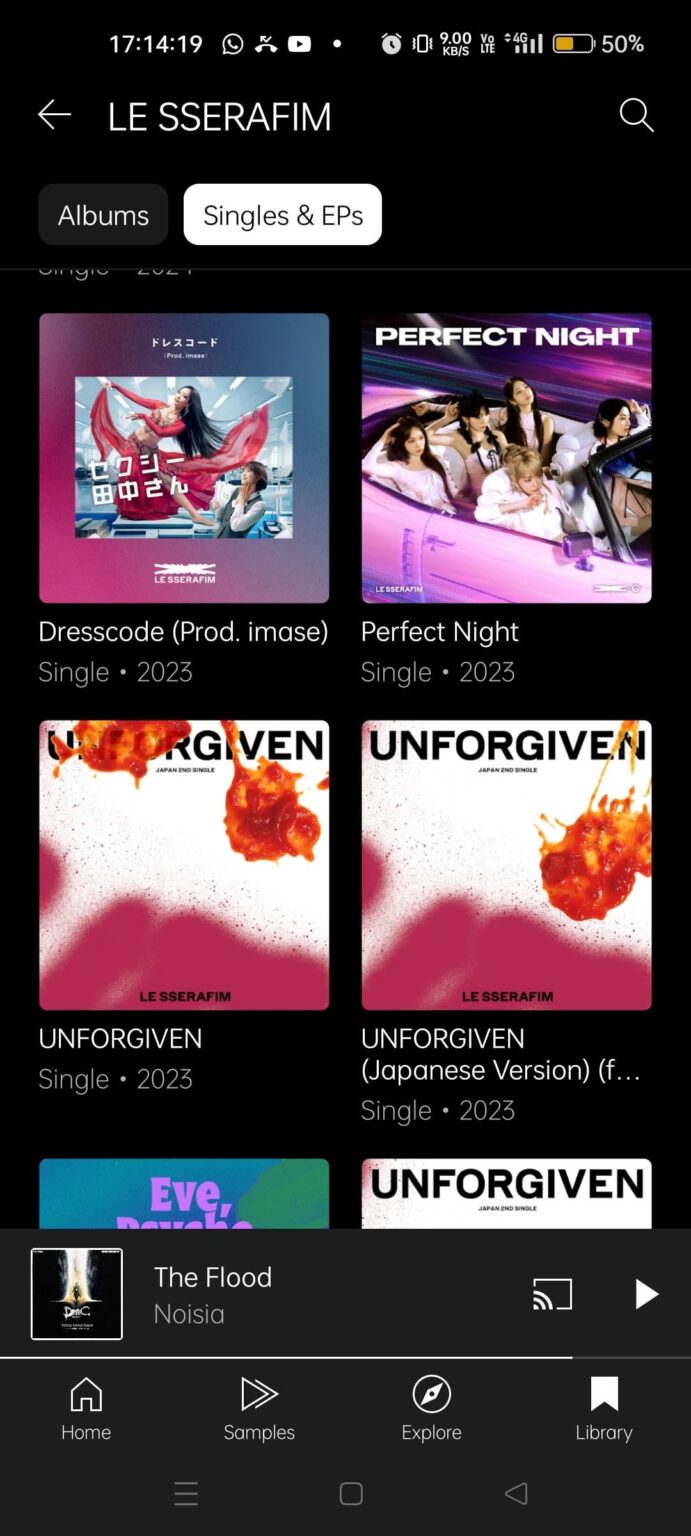 هل حدث شيء لأغلفة الألبوم/العنوان Lesserafim؟