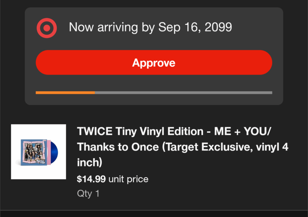 تم تأخير الفينيل المستهدف مرتين