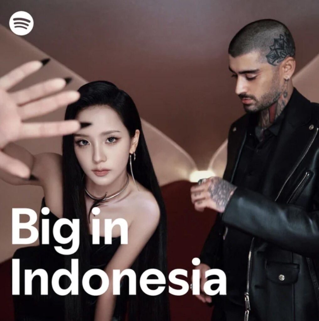 251010 JISOO X ZAYN - عيونهم مغلقة من أجل Spotify Indonesia