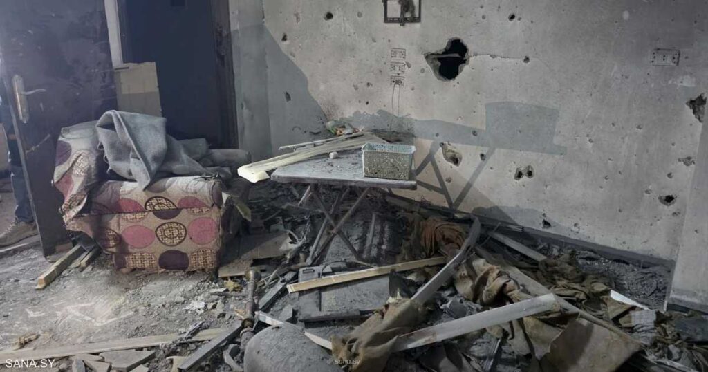 فيديو: هجوم صاروخي على دمشق يسفر عن إصابات