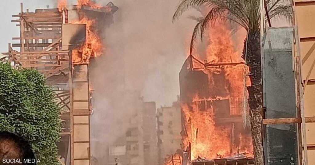فيديو.. حريق كبير بستوديو مصر في القاهرة - سكاي نيوز عربية