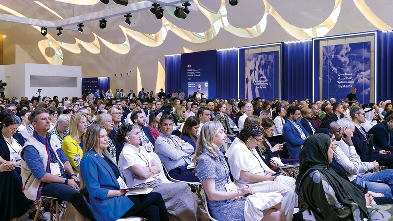 100 مؤسسة دولية و2500 خبير يختتمون مشاركتهم في «منتدى دبي للمستقبل» جانب من فعاليات «المنتدى». من المصدر