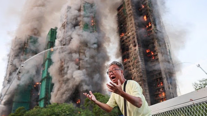 ارتفاع عدد قتلى حريق أبراج هونغ كونغ السكنية لـ128
