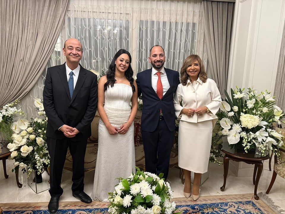 عمرو أديب ولميس الحديدي يحتفلان بخطوبة ابنهما نور عمرو أديب ولميس الحديدي يحتفلان بخطوبة ابنهما نور