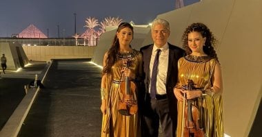 نجل عبد الرحمن أبو زهرة بصحبة رئيس ألمانيا يحتفل بتألق ابنتيه بحفل افتتاح المتحف المصرى: طاير من السعادة