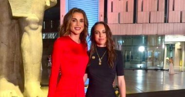الملكة رانيا بصحبة ابنتها من المتحف المصرى الكبير: أحلى رحلة عبر الزمن
