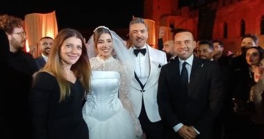 لقطات جديدة من حفل زفاف المطربة هايدى موسى على المذيع محمد غانم.. صور