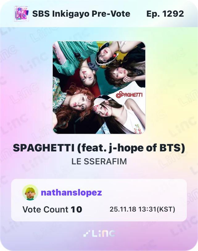 التصويت لو SSERAFIM Inkigayo