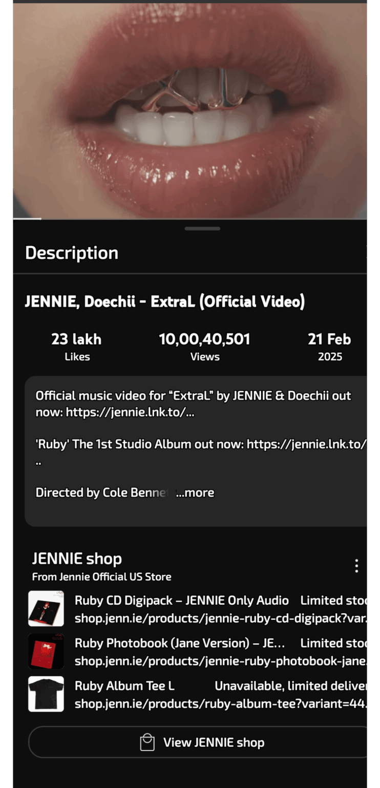 251103 فيديو جيني دويتشي - Extra L يصل إلى 100 مليون مشاهدة على اليوتيوب