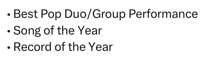 251108 - ما هي الفئة التي تعتقد أن روزي لديها أفضل فرصة للفوز بجوائز جرامي؟