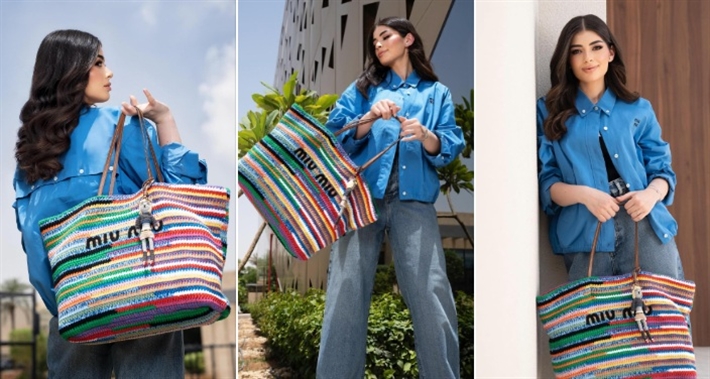 #شرطة_الموضة: ليلى أحمد زاهر تستعرض حقيبتها الكبيرة من الكروشيه … سعرها 113 ألف جنيه | ألبوم ليلى أحمد زاهر