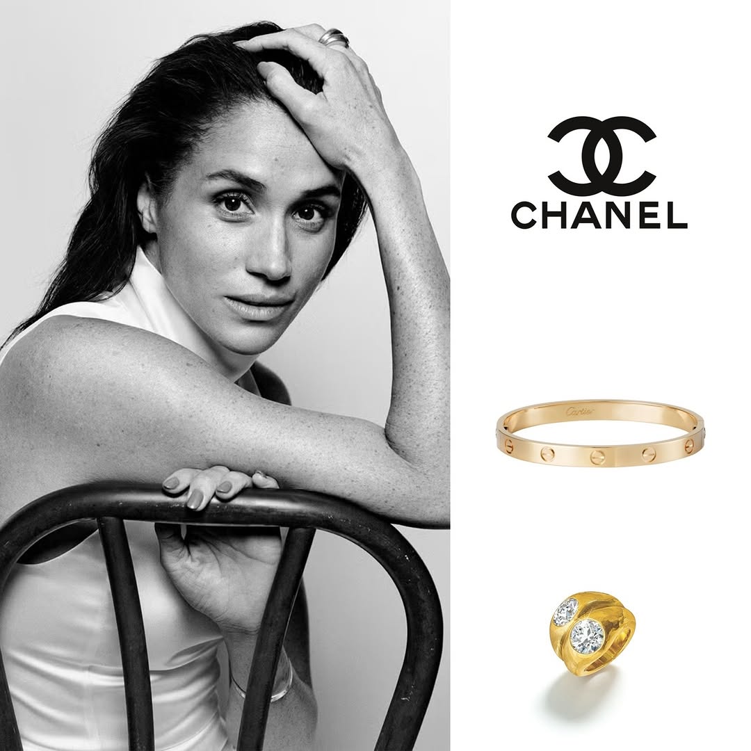 ميغان ماركل بإطلالة شانيل الرومانسية (انستغرام)