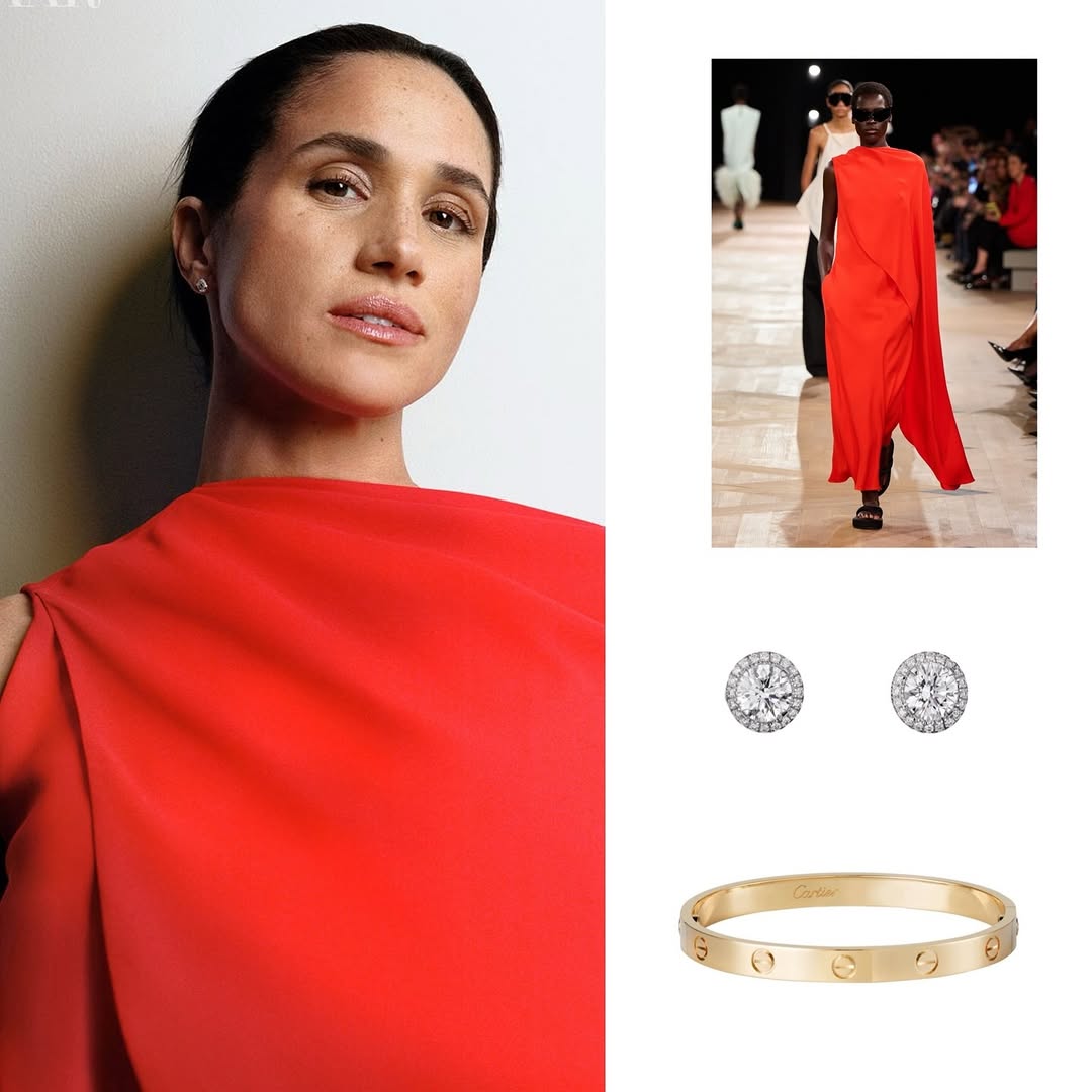 ميغان ماركل بإطلالة بالنسياغا العصرية (انستغرام)