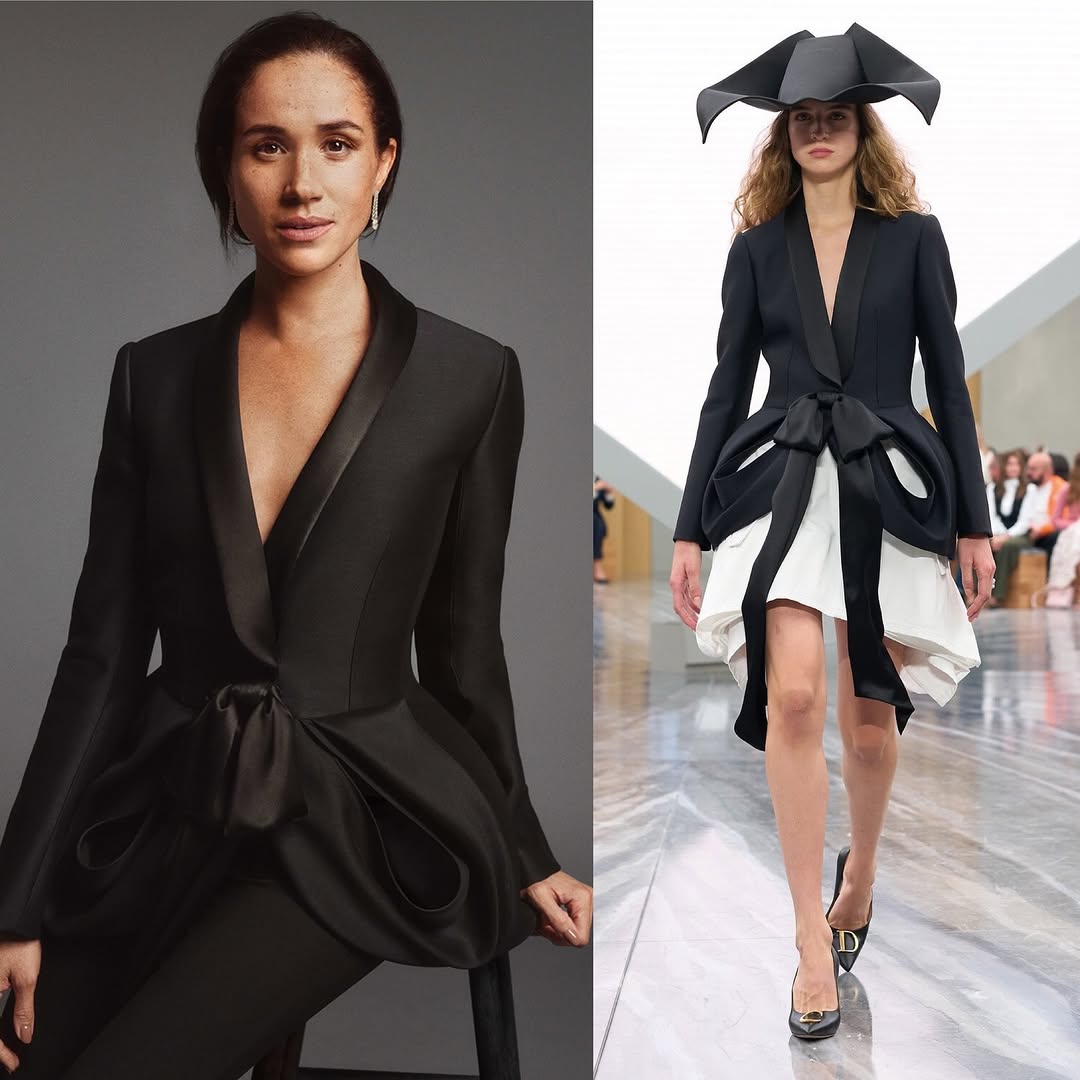 ميغان ماركل بإطلالة ديور الجذابة (انستغرام)