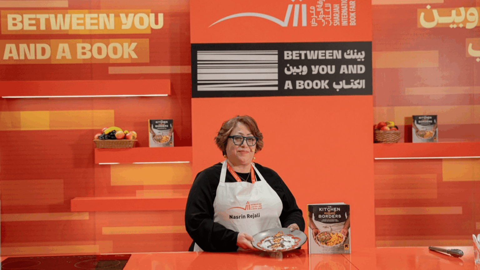 نكهة بوراني السبانخ تجمع زوار الشارقة للكتاب في ركن الطهي نكهة بوراني السبانخ تجمع زوار الشارقة للكتاب في ركن الطهي