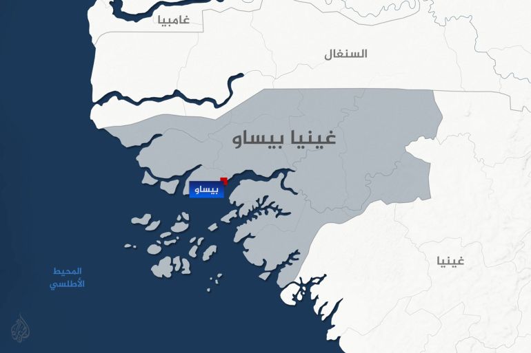 تصميم خاص خريطة غينيا بيساو