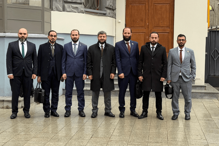 وفد الخارجية السورية في موسكو المصدر: الموفد الاعلامي في الخارجية