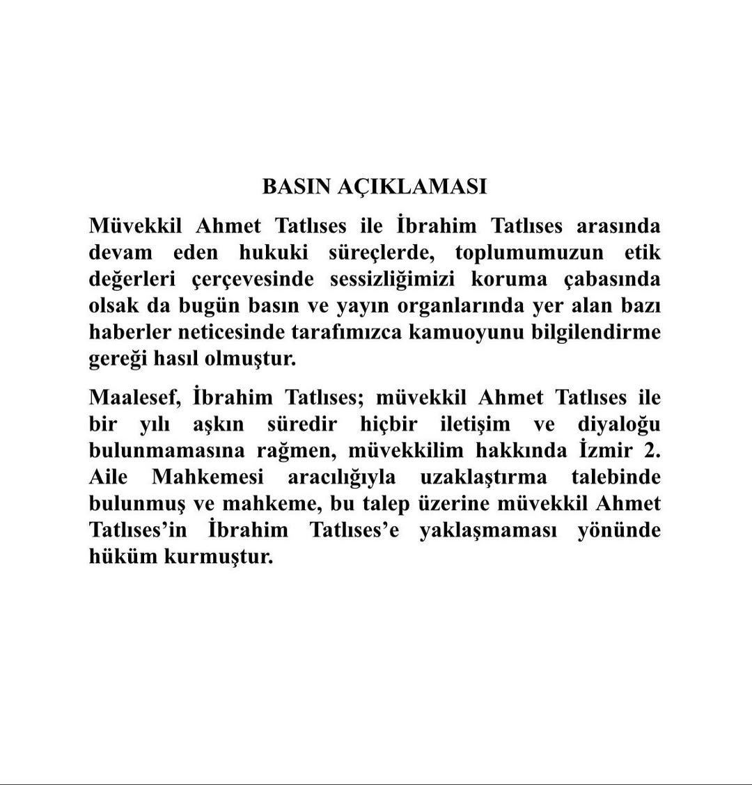 بيان أحمد تاتليس