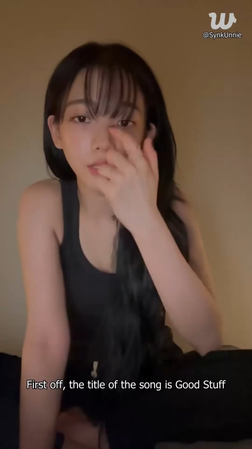 250902 كارينا تتحدث عن تحضير أغنيتها المنفردة الجديدة GOOD STUFF