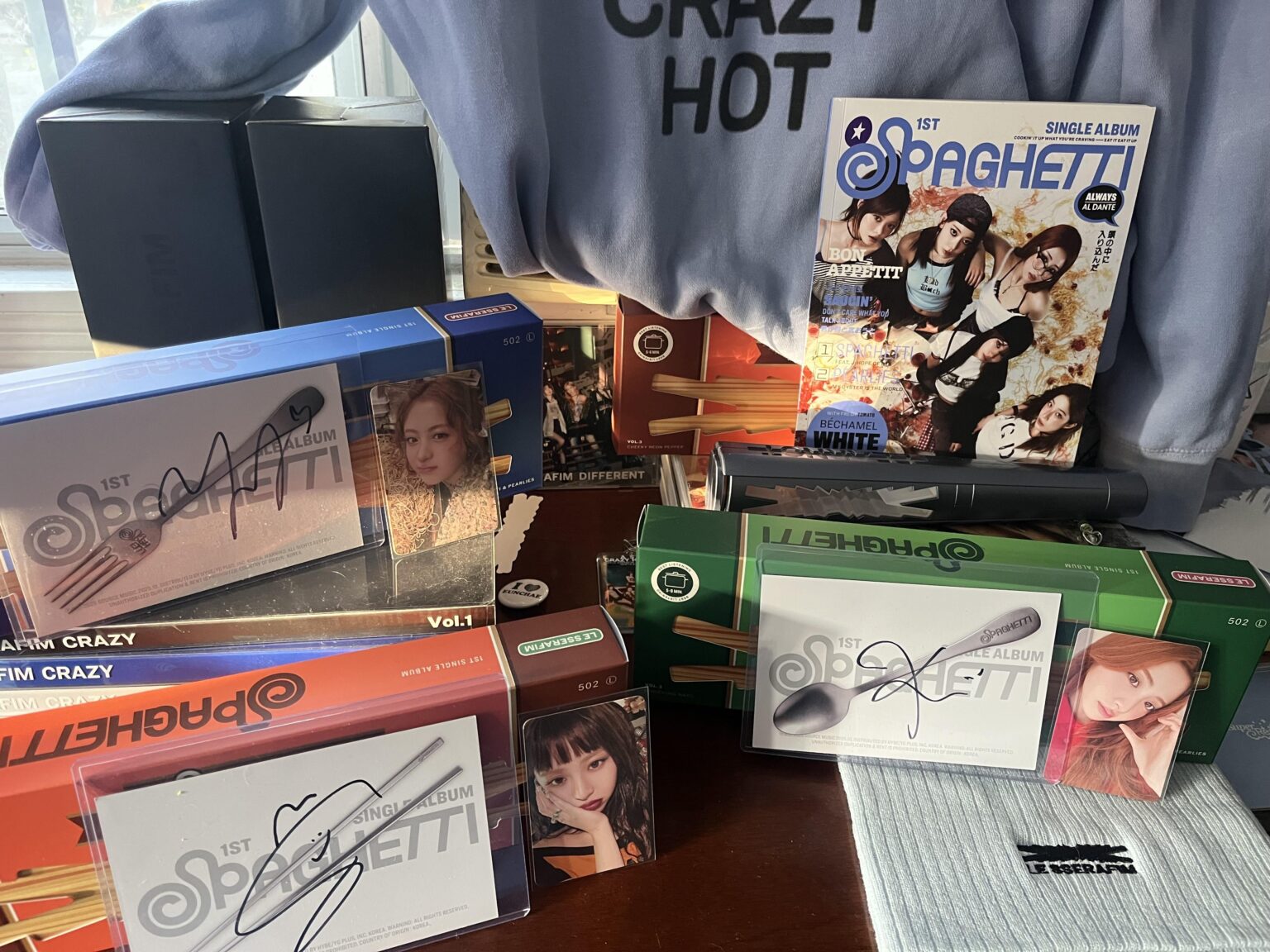 تمت إضافة السباغيتي أخيرًا إلى مجموعتي LE SSERAFIM!