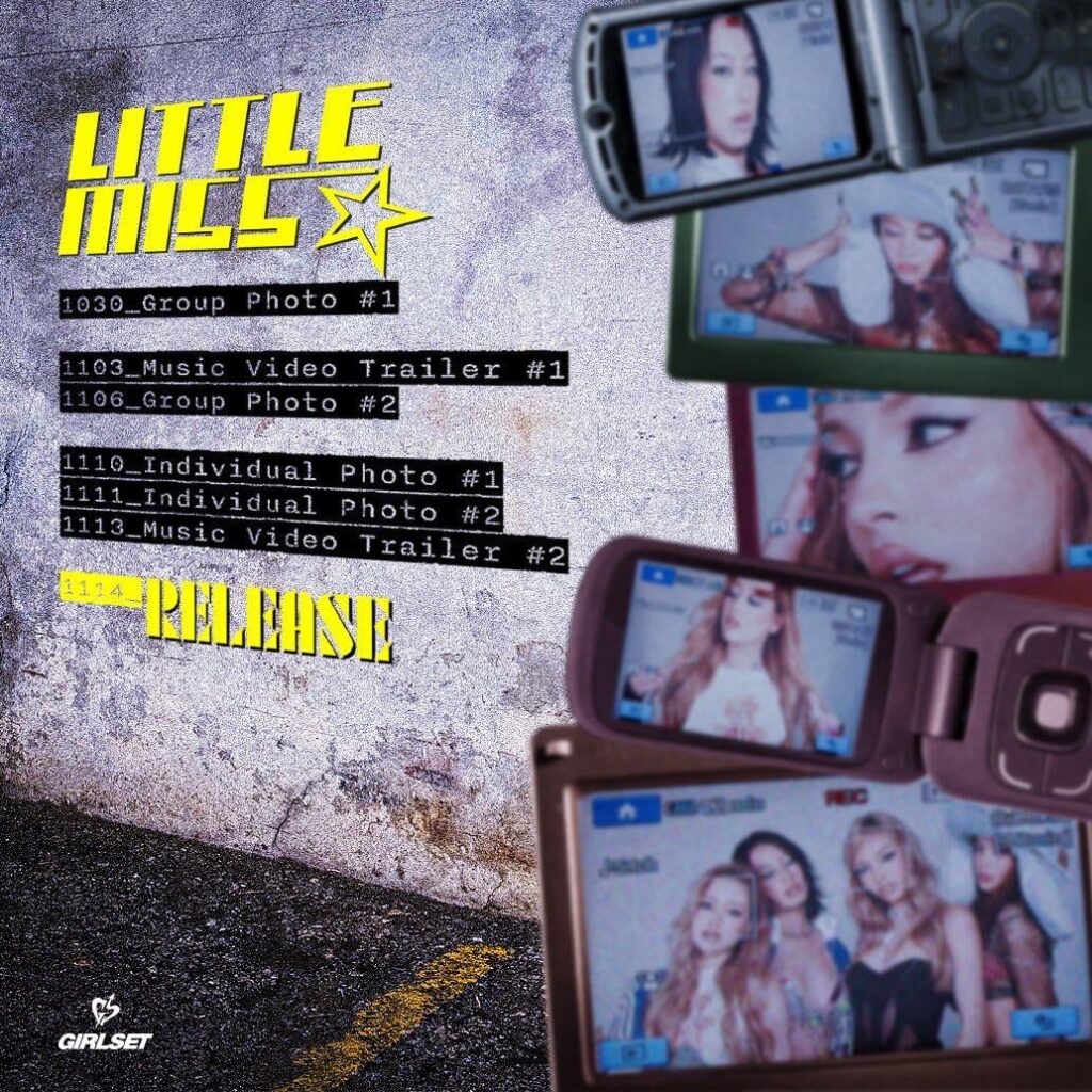 GIRLSET - أغنية رقمية: Little Miss (جدول الترويج)