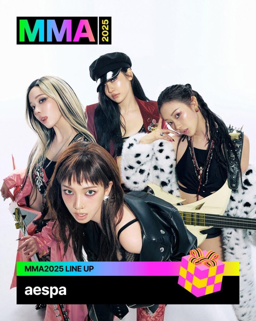 aespa وJENNIE (BLACKPINK) سيقدمان حفل توزيع جوائز Melon Music Awards لعام 2025