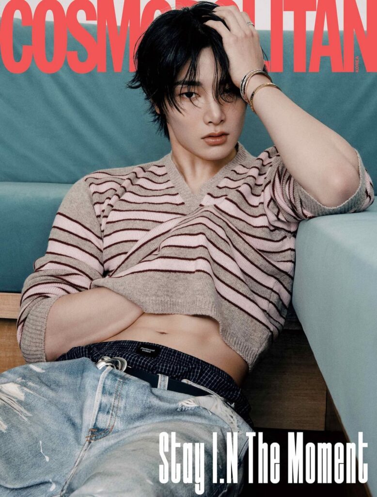 Stray Kids IN - Cosmopolitan Korea x DAMIANI (غلاف إصدار ديسمبر 2025)