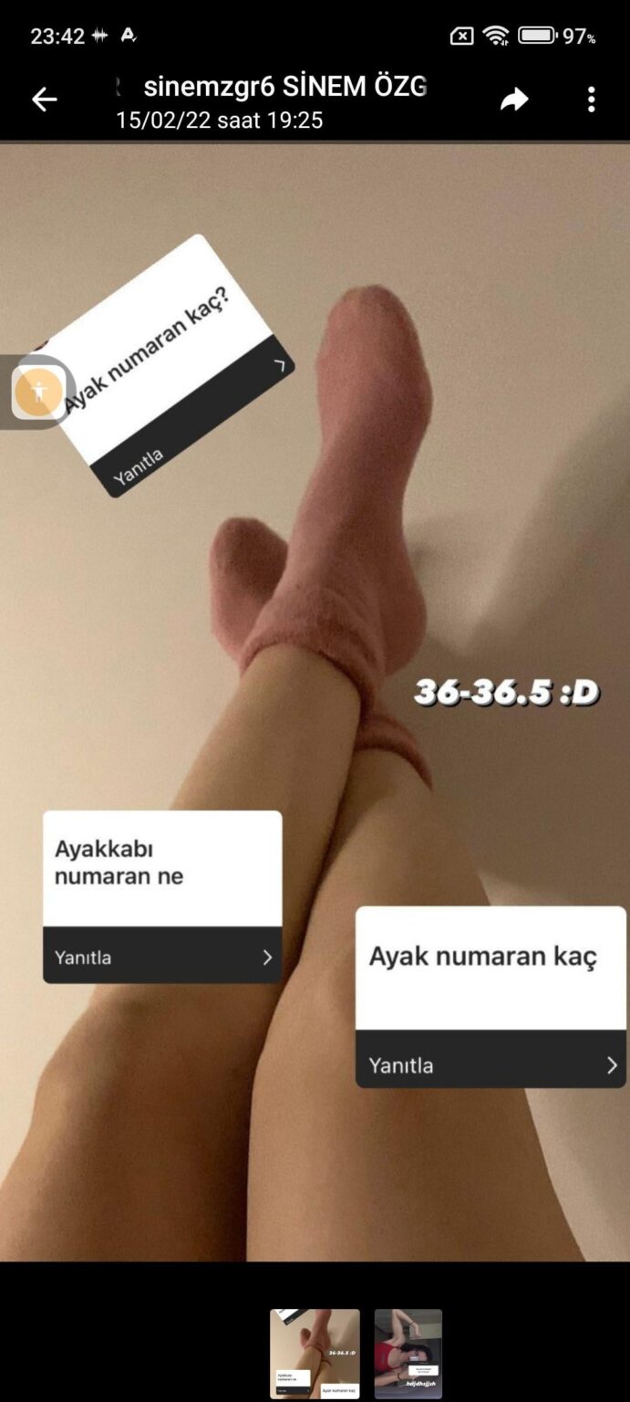 Sinem özgür ayak fotoğrafları