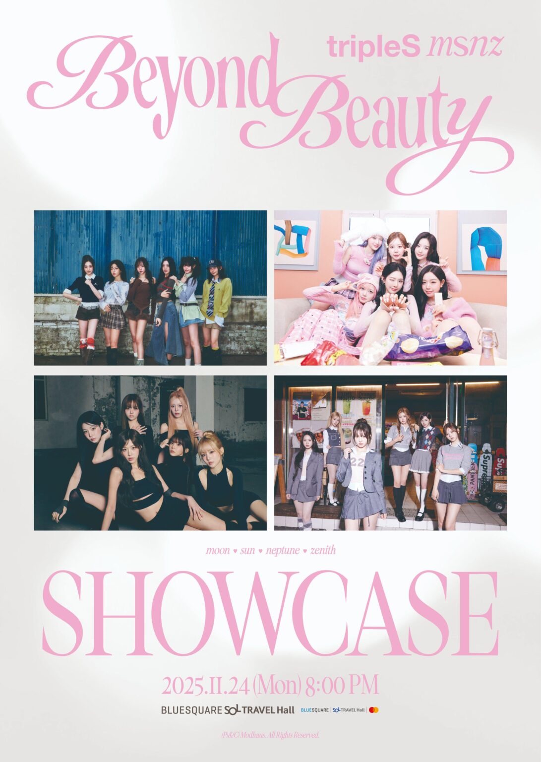 TripleS msnz - الألبوم المصغر الأول: Beyond Beauty (ملصق العرض)