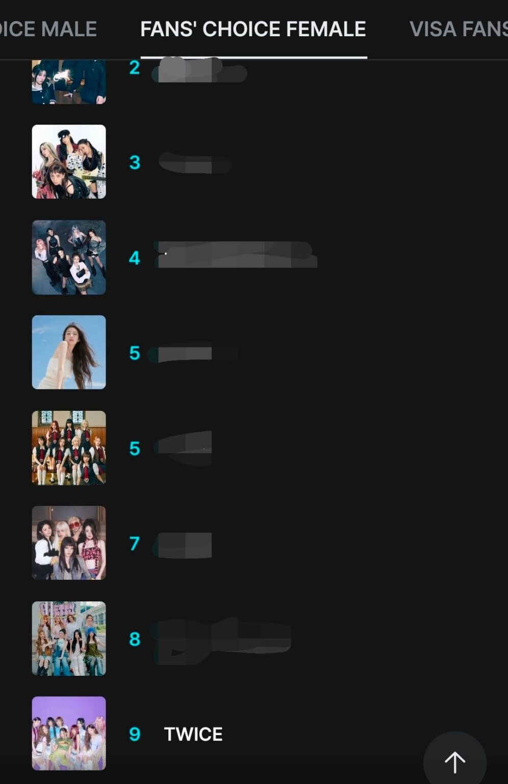 251105 تحديث جوائز MAMA - تصويت المعجبين لاختيار العام سينتهي بعد 4 أيام. توايس هبطوا إلى المركز التاسع !!