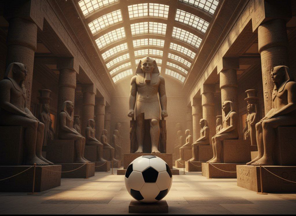 عرش النيل ينتظر أساطير المستديرة.. كيف يبدو نجوم كرة القدم في زمن الفراعنة؟