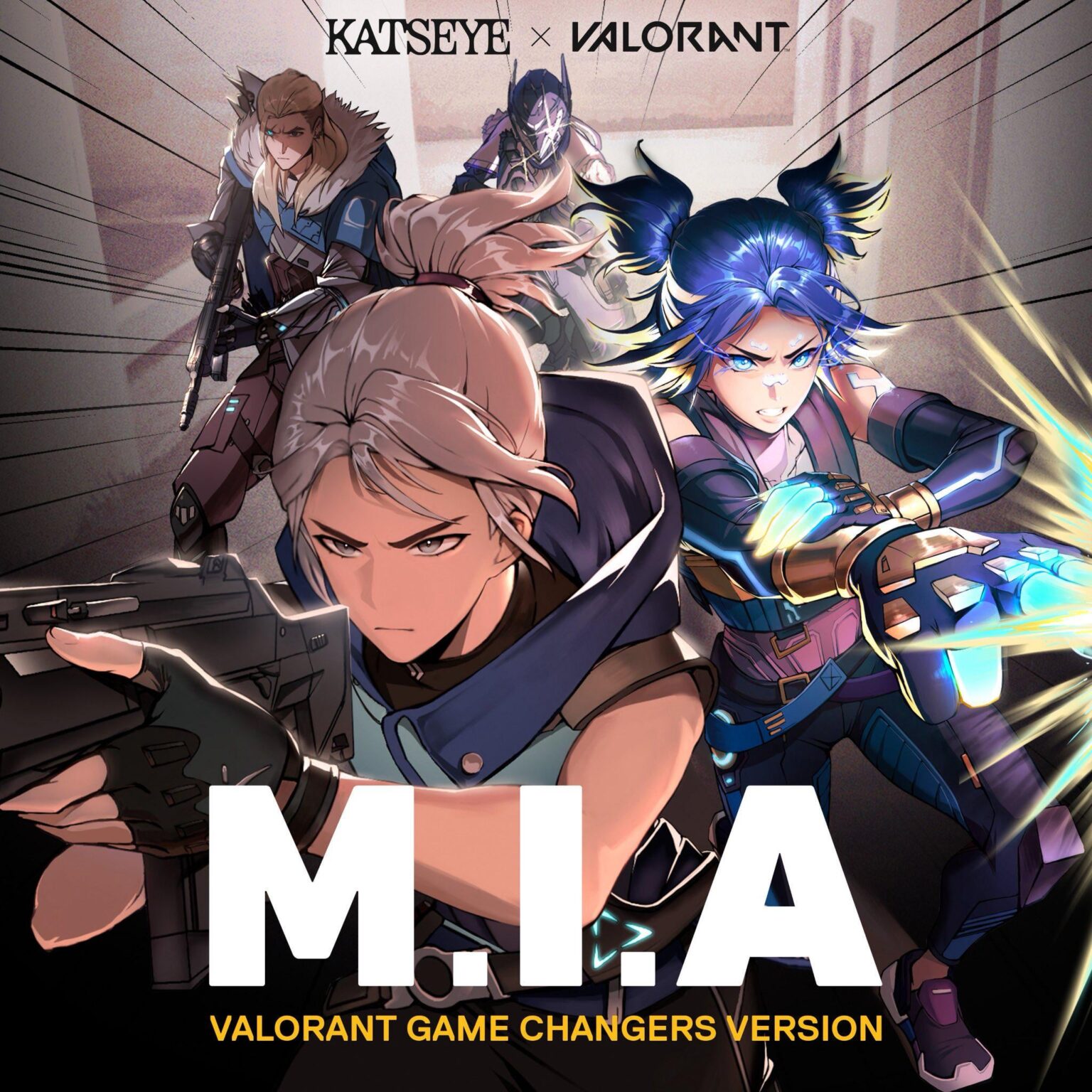 KATSEYE x VALORANT - نشيد بطولة Game Changers لعام 2025: MIA (إصدار VALORANT Game Changers) (صورة الغلاف عبر الإنترنت)