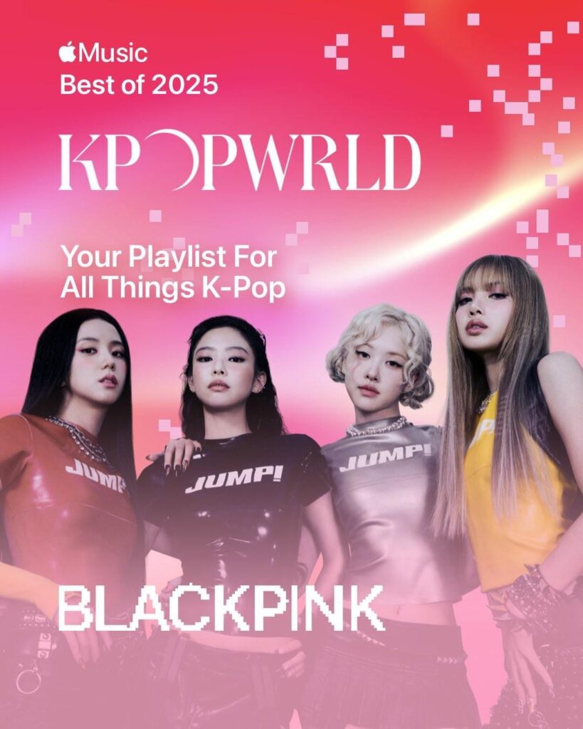251117 BLACKPINK - حصلت أغنية "뛰어(JUMP)" على جائزة أفضل بوب كوري لعام 2025 من قبل Apple Music!