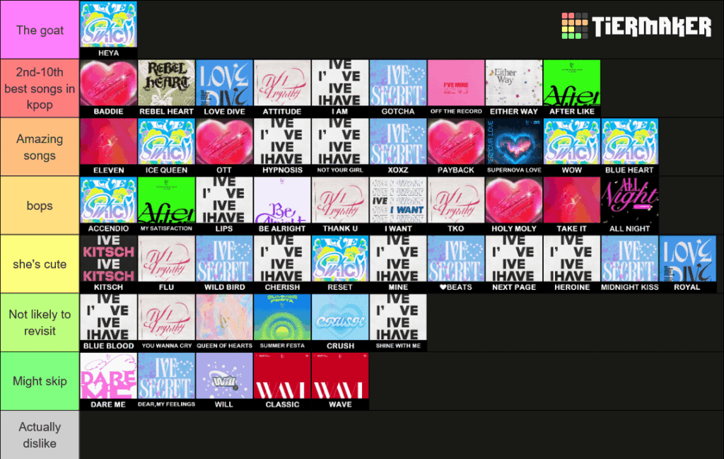 بلدي IVE ديسكغرفي الترتيب!