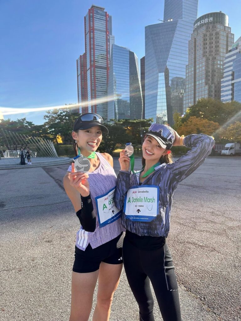 251102 yeounjin2664 تحديث الانستقرام مع دانييل @ 2025 JTBC سيول ماراثون