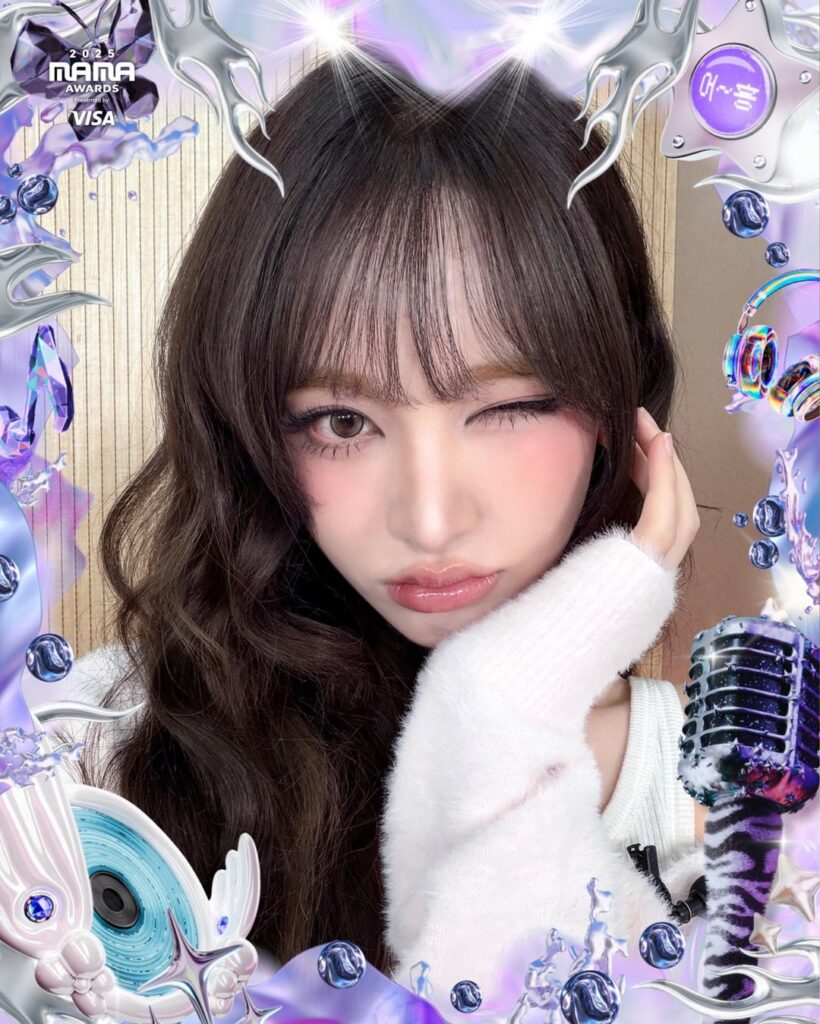 251124 MAMA AWARDS تحديثات Twitter مع IVE - 2025 MAMA AWARDS UH-HEUNG FRAME AWARDS SELFIE REVEAL