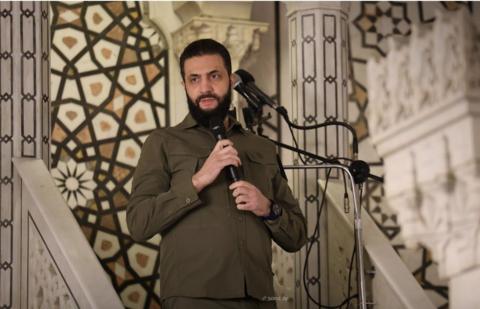 أحمد الشرع يطالب السوريين بالطاعة في الذكرى الأولى لسقوط نظام الأسد رئيس المرحلة الانتقالية في سوريا أحمد الشرع