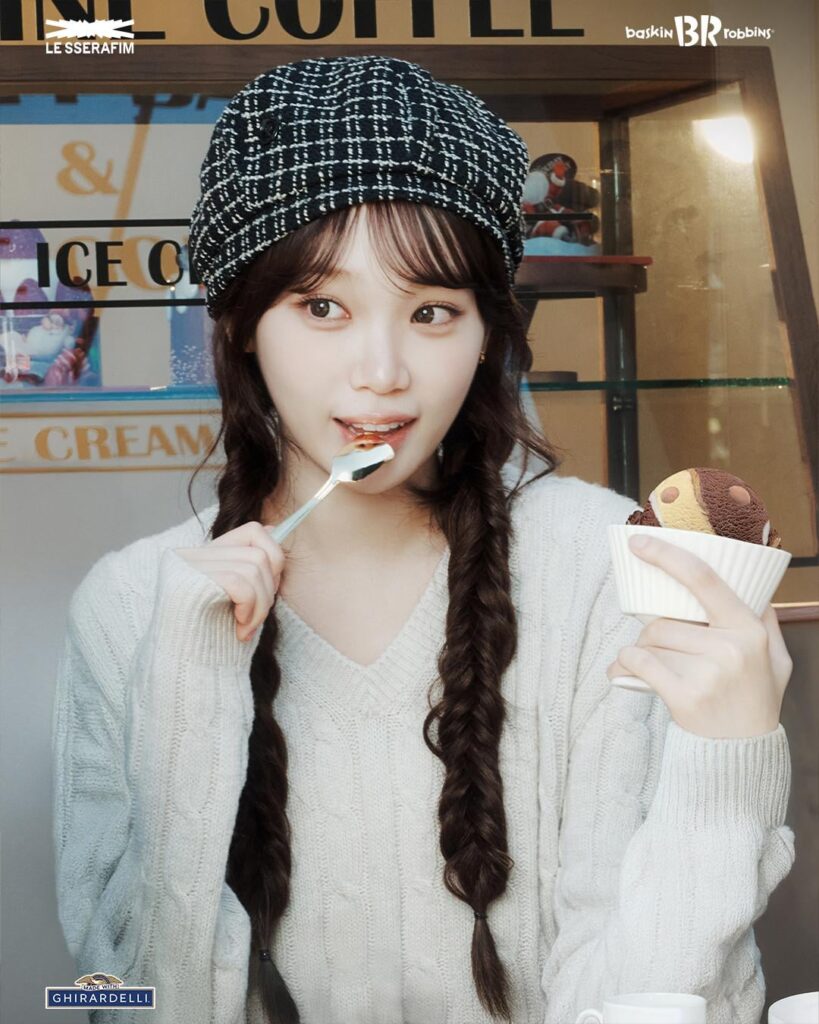 251203 تحديث باسكن روبنز الكوري على الانستقرام مع كيم تشايوون