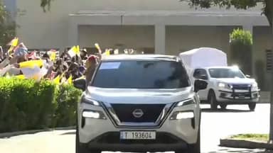 وصول البابا لاوون الرابع عشر إلى مستشفى دير الصليب - MTV Lebanon